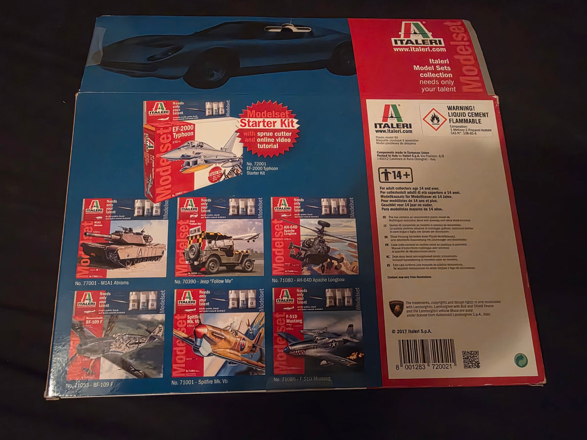 Starter Kit - Lamborghini Miura 1:24 Plastic Model Kit ITALERI