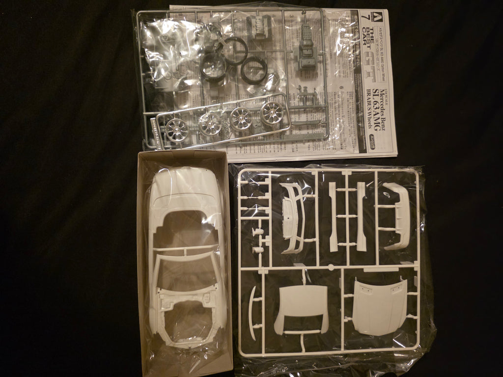 Rare Kit Aoshima 1/24 model kit Mercedes-Benz SL 63 AMG Option Wheel JP 10465