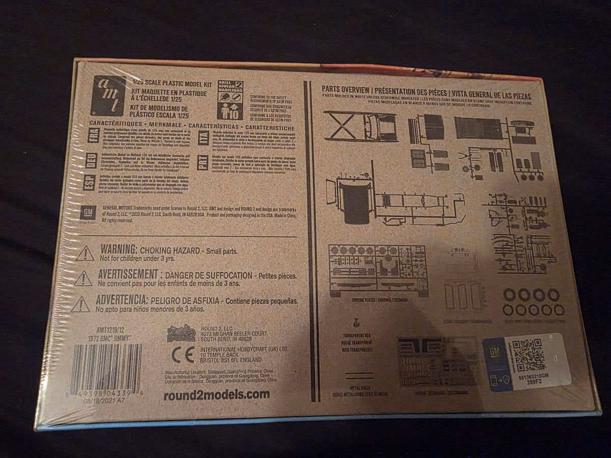AMT 1219/12 GMC Jimmy Plastic Model Kit 1/25 Scale - SEALED BOX